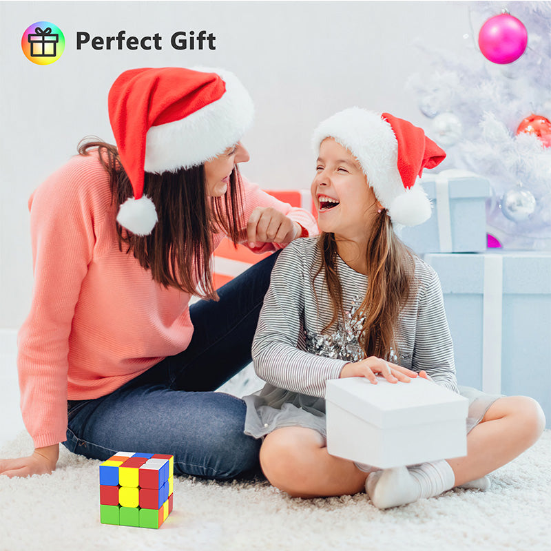 Vdealen Big Size 3x3x3 Stickerless Speed Cube, 3.54inch Smooth Magic Cube for Educational Cube Teaching, Large Puzzle Cube Birthday Party for Kids Teens Adults
