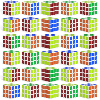 Vdealen 30 Pack Mini Cube Puzzle Party Favors for Kids, 1.18in 3x3 Magic Cube School Rewards & Classroom Prize for Students, Birthday Party Favors Easter Christmas Stocking Stuffers Gifts for Kids