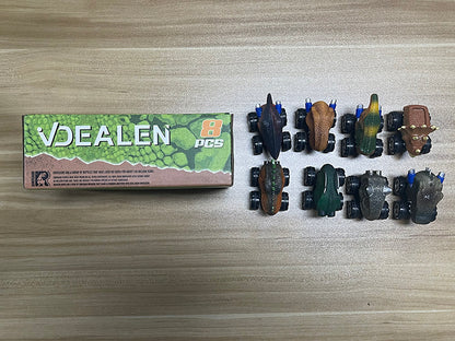 Vdealen Dinosaur Toys for Kids, 8 Pack Pull Back Dinosaur Car Toys for Age 3,4,5 and Up, Christmas Birthday Dino Toys Gift for Boys and Girls