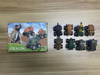 Vdealen Dinosaur Toys for Kids, 8 Pack Pull Back Dinosaur Car Toys for Age 3,4,5 and Up, Christmas Birthday Dino Toys Gift for Boys and Girls