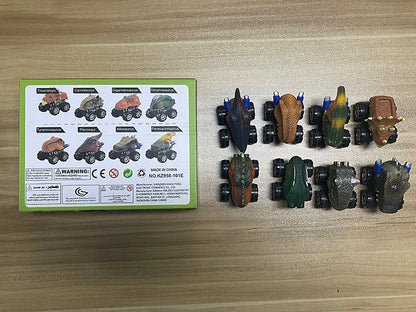Vdealen Dinosaur Toys for Kids, 8 Pack Pull Back Dinosaur Car Toys for Age 3,4,5 and Up, Christmas Birthday Dino Toys Gift for Boys and Girls