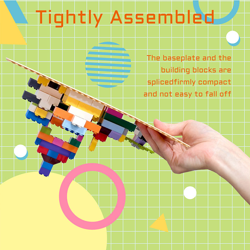 Vdealen 16 Pack Classic Baseplates 10" x 10" Large Building Plates for Building Bricks, Compatible with All Major Brands and Activity Table- Perfect STEM Gift for Builders