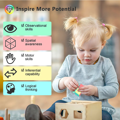 Vdealen Speed Cube Set, Puzzle Cube Bundle of 2x2x2 3x3x3 4x4x4 Pyramid Magic Cube Set, Birthday Party Christmas Stocking Stuffers Gift for Kids Teens Adults(Macaron Stickerless)