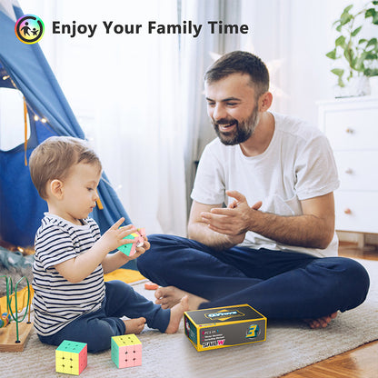 Vdealen 3x3x3 Speed Cube Set, 6 Pack Speed Cube Bulk Magic Cube Set, School Classroom Prize for Students Birthday Party Favors Stocking Stuffers Gifts for Kids Teens Adults(Macaron Stickerless)