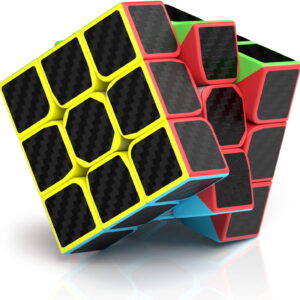 VDEALEN Speed Cube, Magic Puzzle Cube Super-durable Carbon Fiber Sticker with Vivid Colors for Kids (3x3x3)