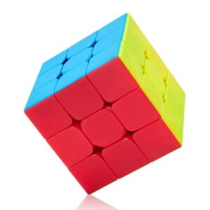 VDEALEN Speed Cube Fast Cube - Fast Smooth Turning Solid Durable & Stickerless Frosted, Best 3D Puzzle Magic Cube Toy - Turns Quicker than Original for kids Gift & Adult & Children(3x3x3 Cube)